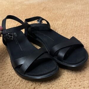 Black Women's Sandals comfortable Ecco